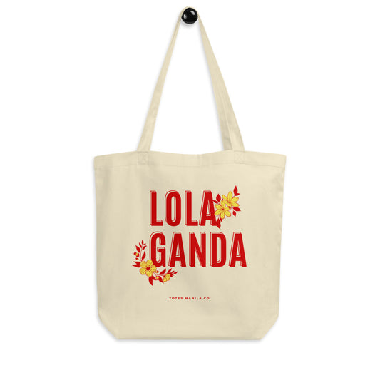Filipino Lola Ganda Grandmother Mother's Day Gift Tote Bag in color Oyster