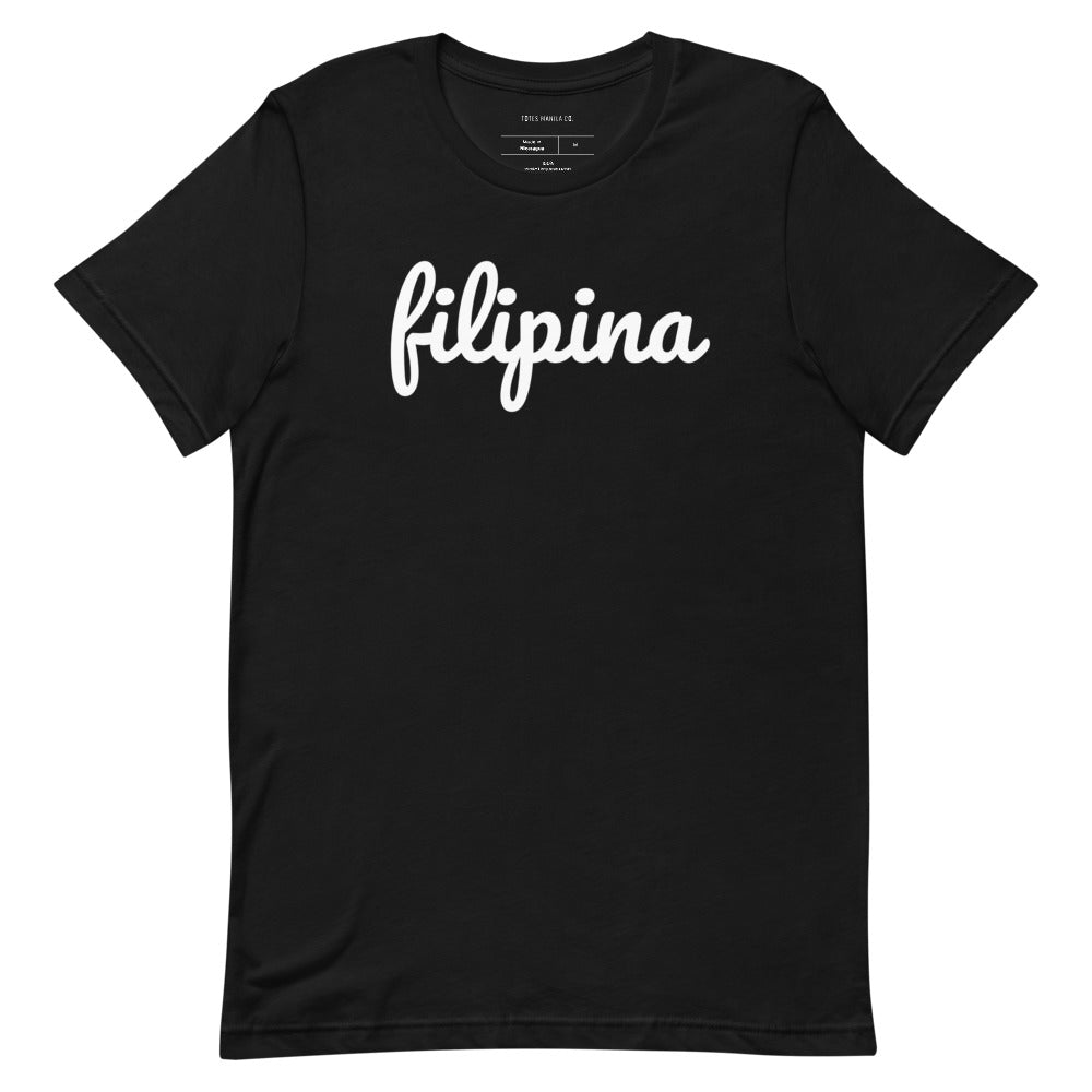 Filipino Shirt Filipina Statement Merch in color variant Black