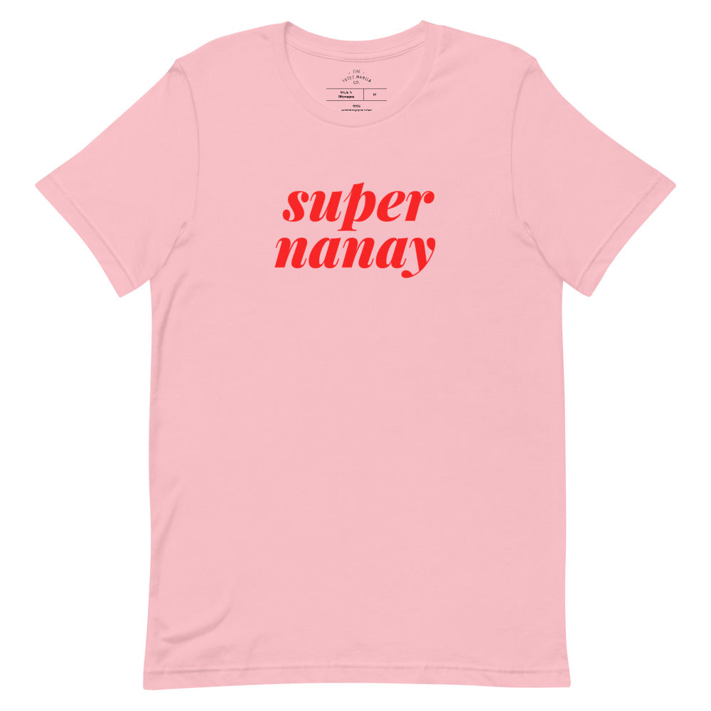 Filipino Shirt Super Nanay Best Mom Mother's Day Gift Merch in color variant Light Pink