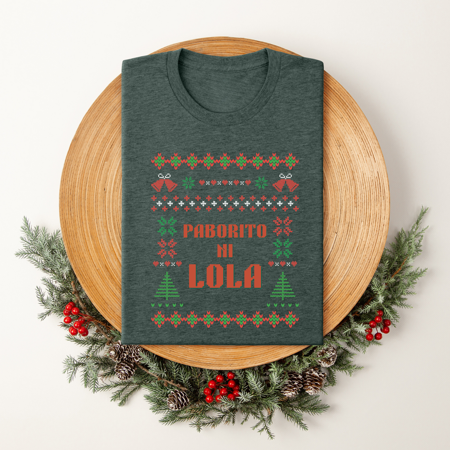 Kids/Youth Tee Paborito Ni Lola Filipino Thanksgiving Christmas T-Shirt