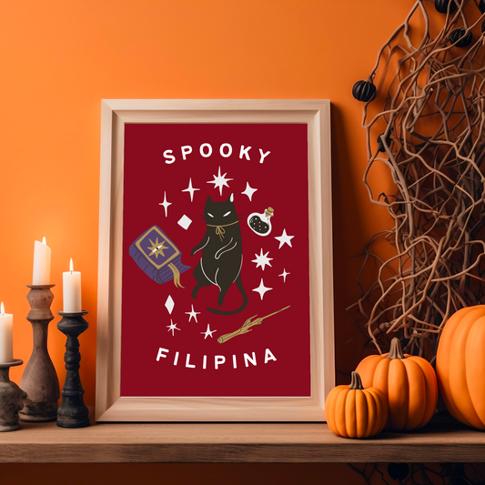 Framed Poster 1 of Spooky Filipina Filipino Art Halloween Poster Wall Decor