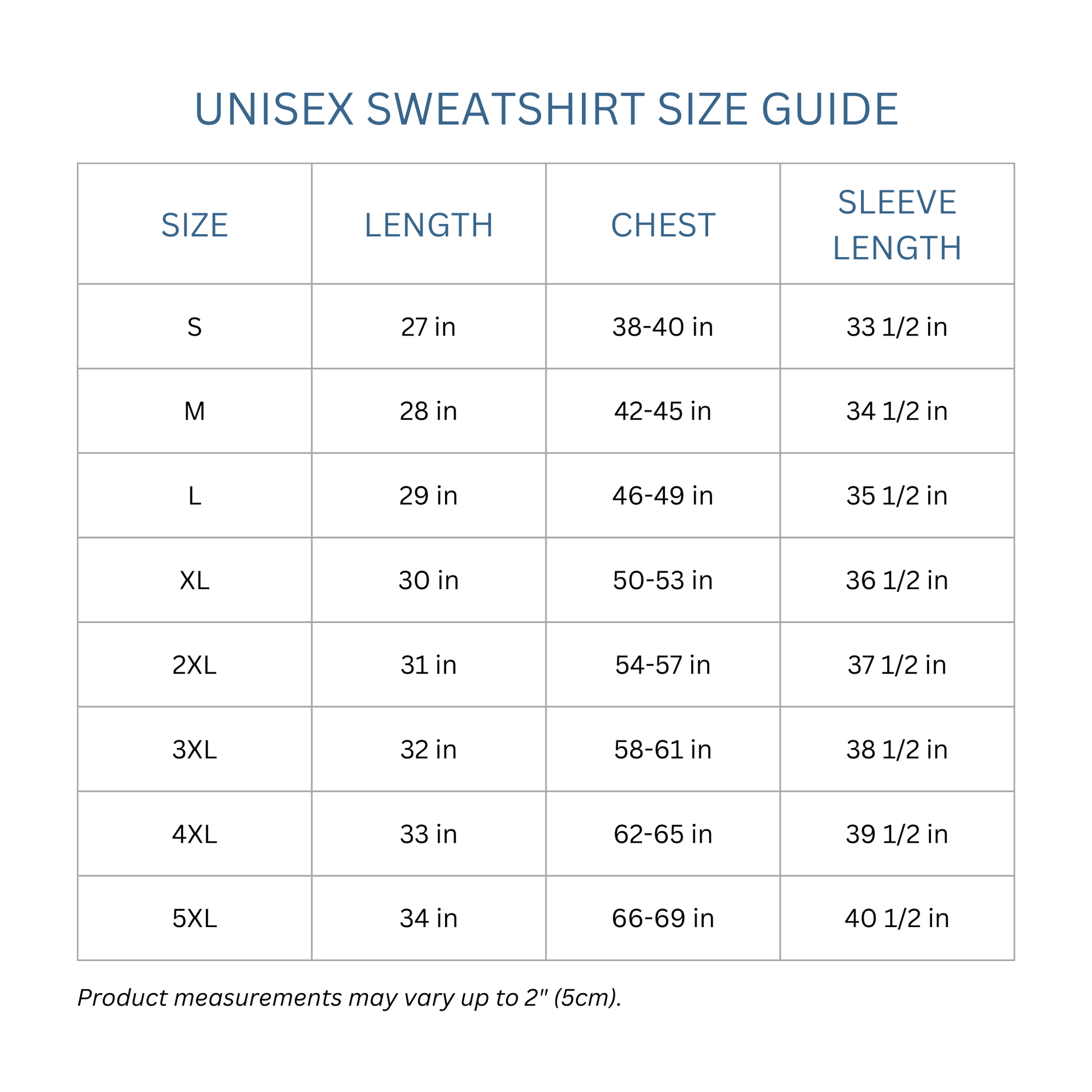 Filipino Sweatshirt Kumain Ka Na? Embroidered Pinoy Crew Neck size guide