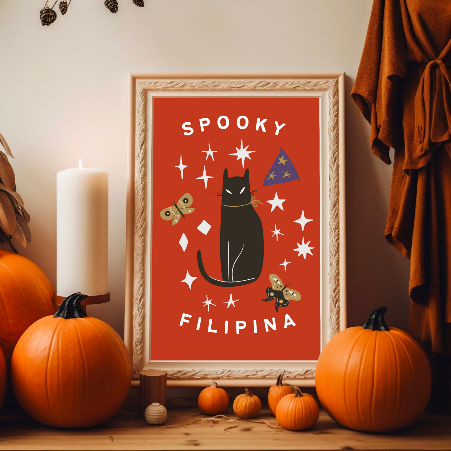 Framed Poster 2 of Spooky Filipina Filipino Art Halloween Poster Wall Decor