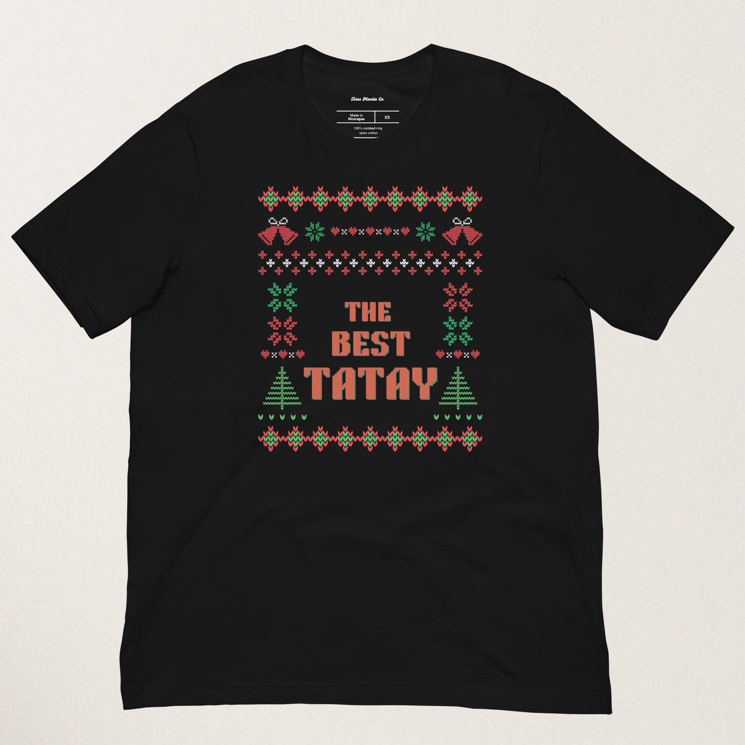 The Best Tatay Filipino Super Dad Thanksgiving Christmas Shirt in Black
