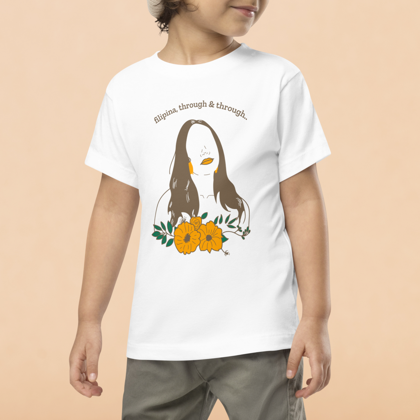 Filipina, Through & Through Cotton T-Shirt For Toddlers