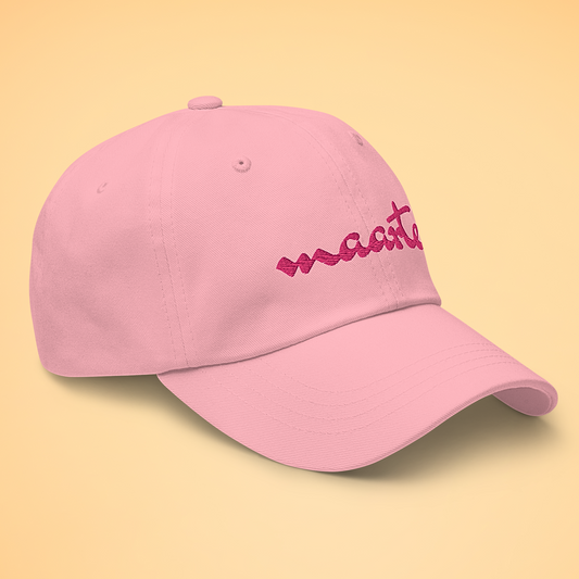 Side view of Maarte Filipino Embroidered Cotton Baseball Cap