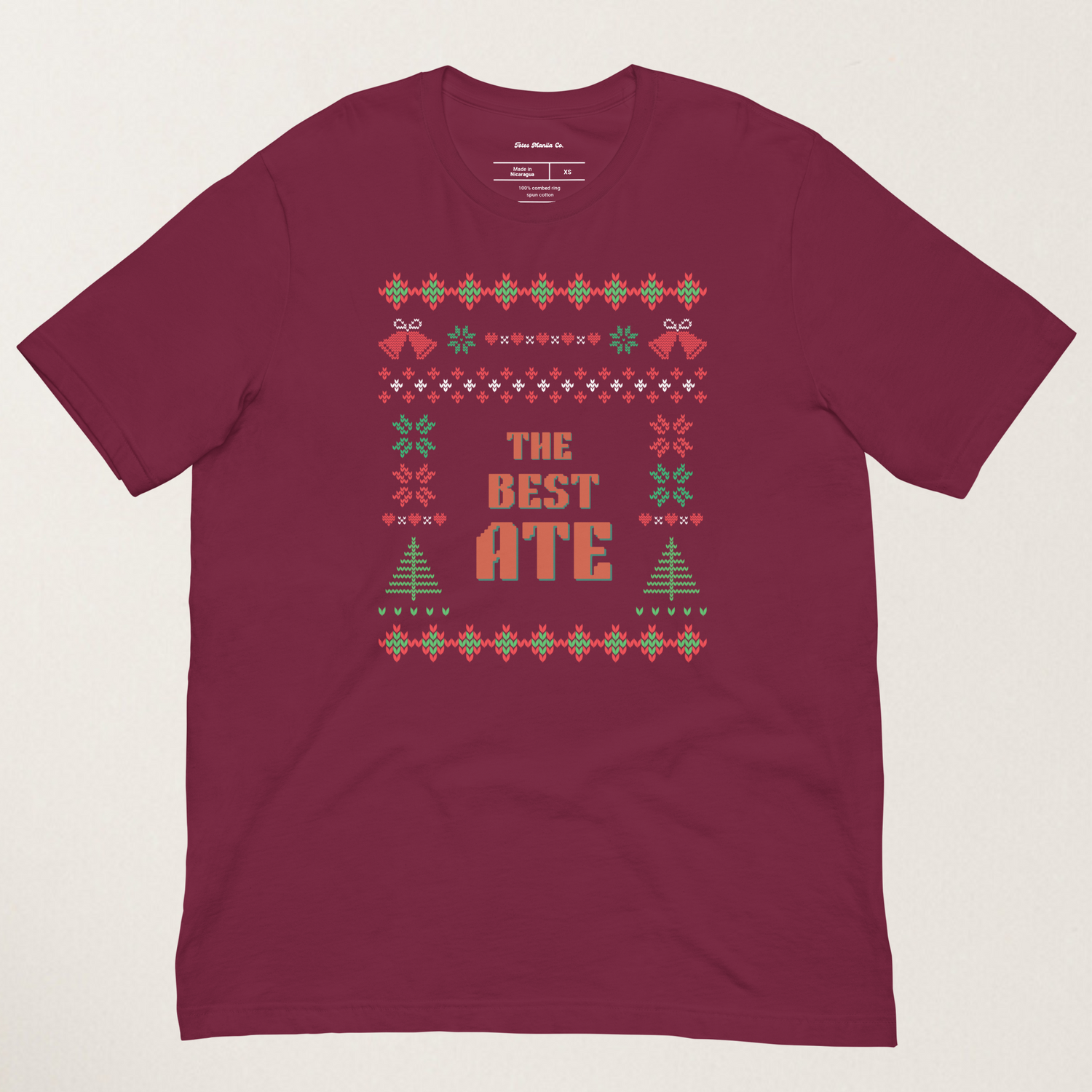 The Best Ate Filipino Big Sister Thanksgiving Christmas Shirt in Maroon