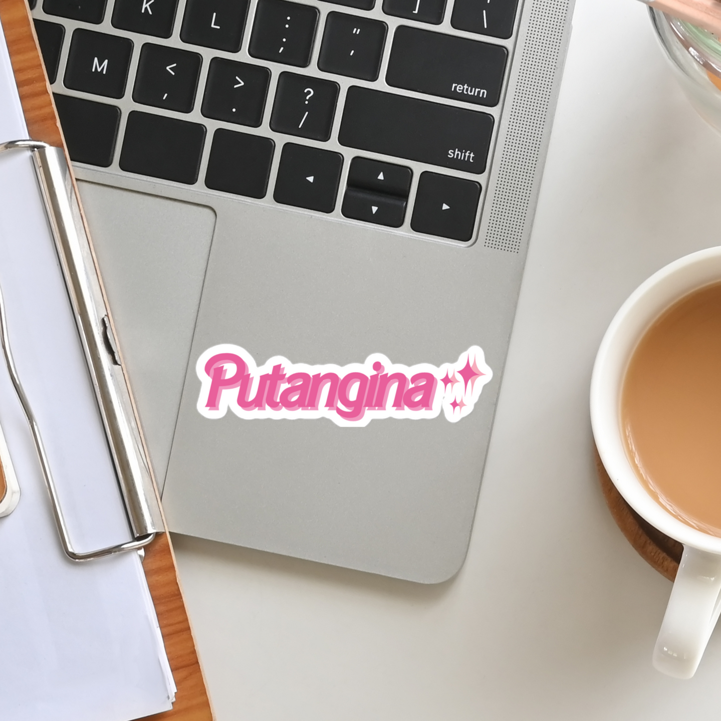 Filipino Stickers Putangina Pink Sparkle Pinoy Decals Image 2