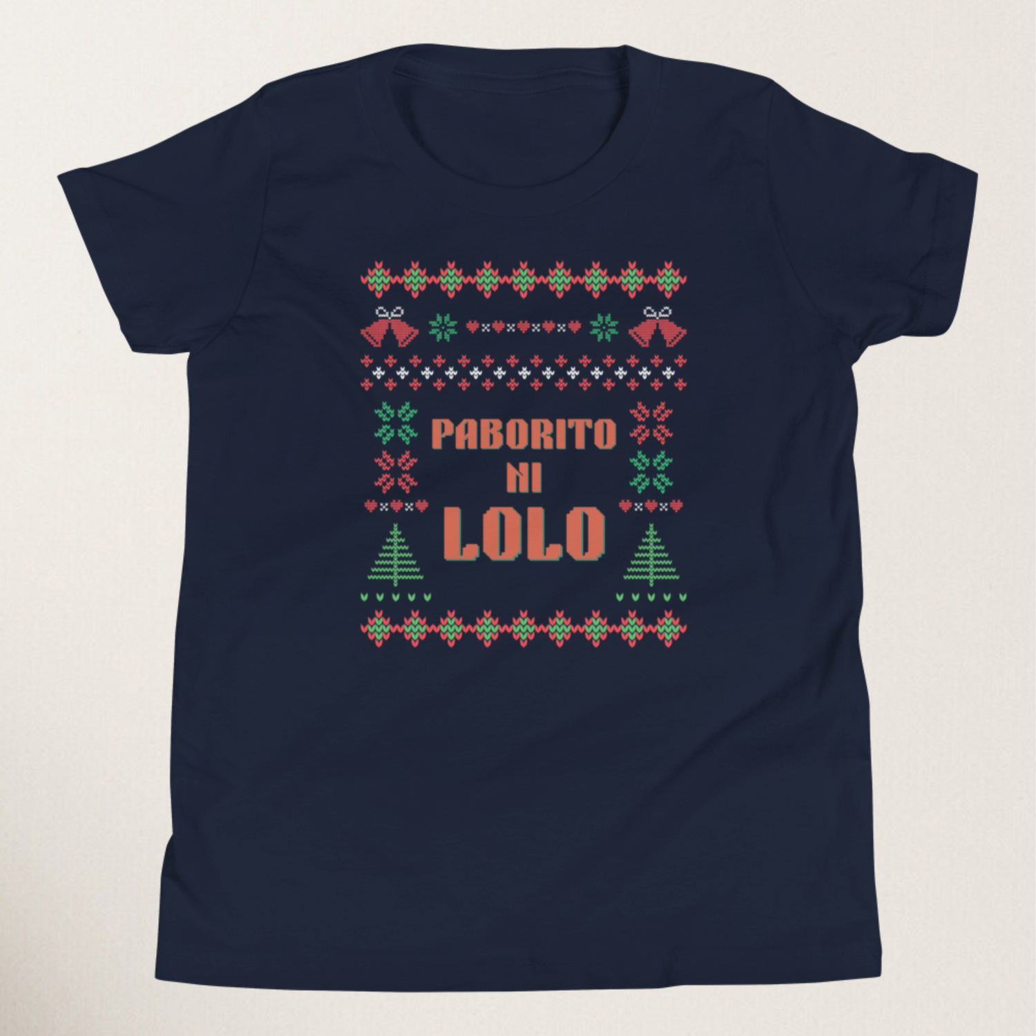 Paborito Ni Lolo Filipino Thanksgiving Christmas T-Shirt in Navy