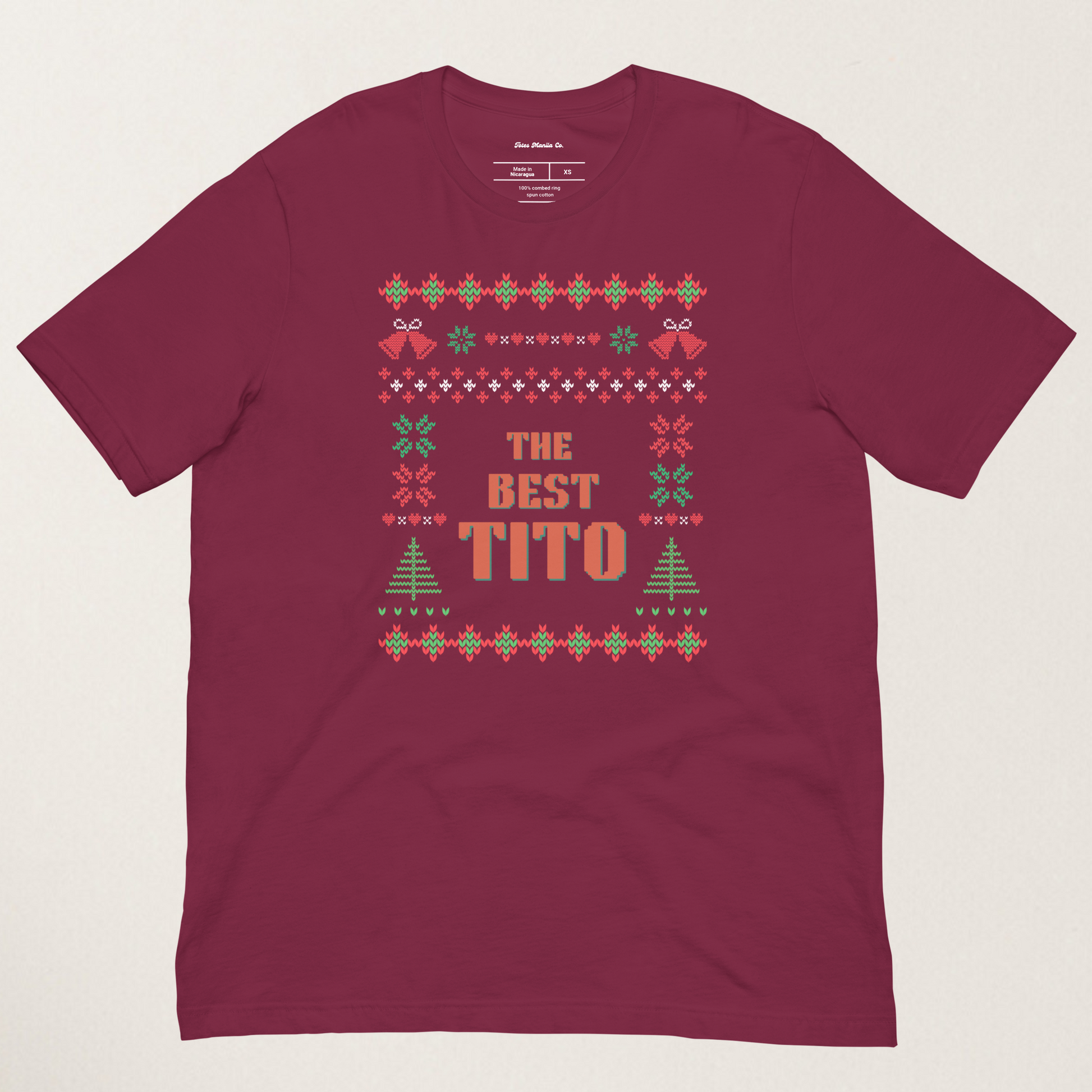 The Best Tito Filipino Uncle Thanksgiving Christmas Shirt in Maroon