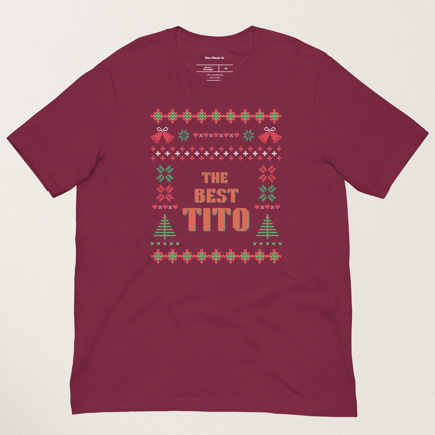 The Best Tito Filipino Uncle Thanksgiving Christmas Shirt in Maroon