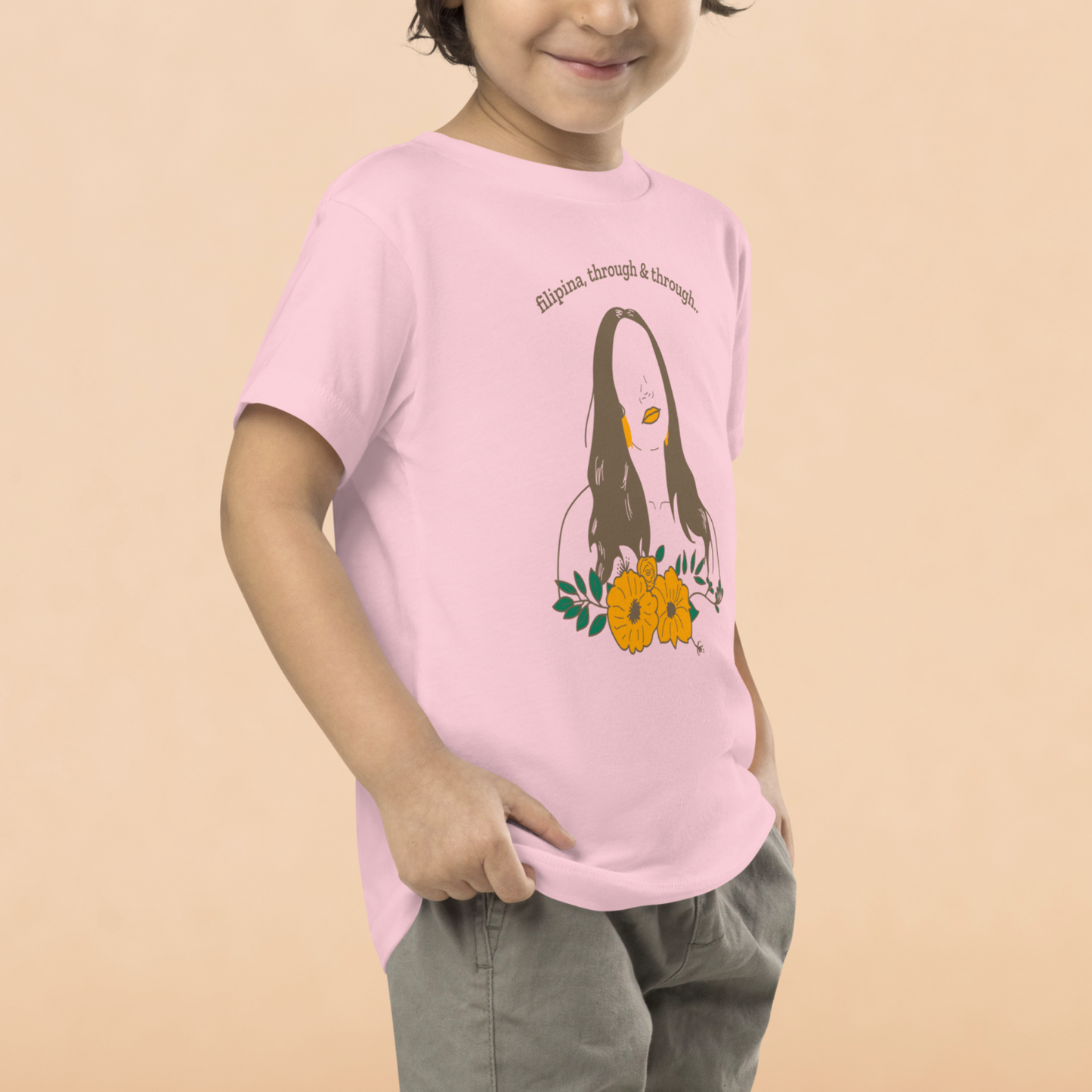 Filipina, Through & Through Cotton T-Shirt For Toddlers