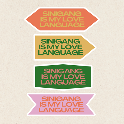 Filipino Food Is My Love Language Sticker Sheet