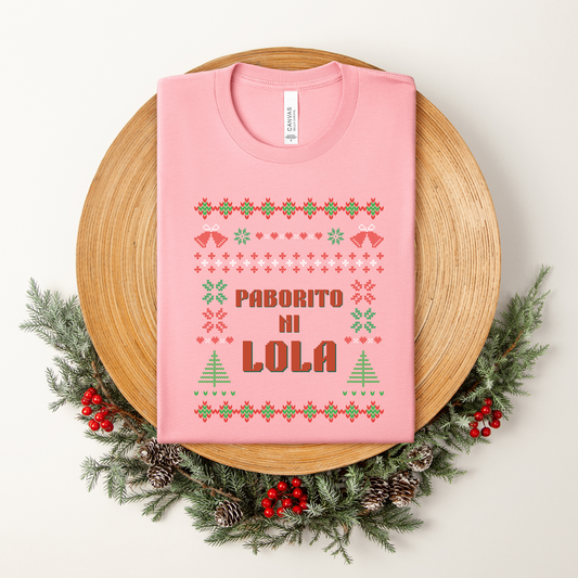 Kids/Youth Tee Paborito Ni Lola Filipino Thanksgiving Christmas T-Shirt