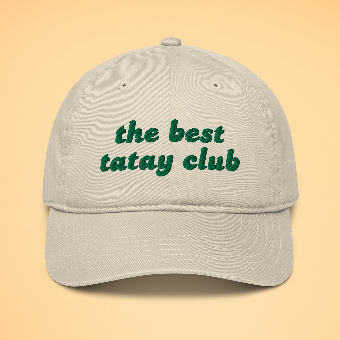 Filipino Dad The Best Tatay Club Father's Day Cotton Baseball Cap in Oyster