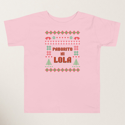 Kids/Youth Tee Paborito Ni Lola Filipino Thanksgiving Christmas T-Shirt