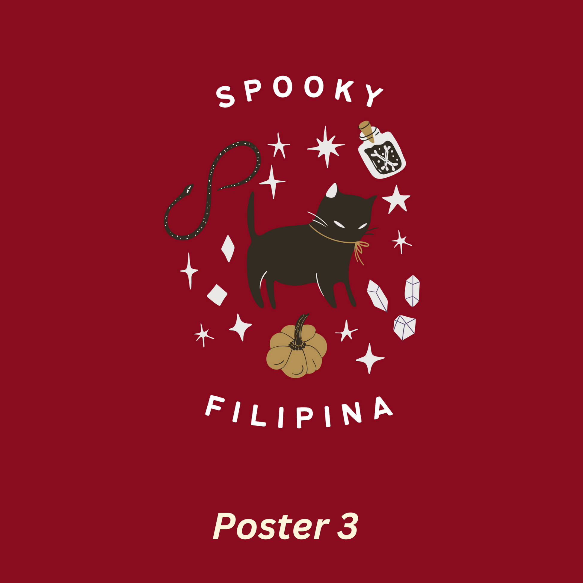 Poster 3 of Spooky Filipina Filipino Art Halloween Poster Wall Decor