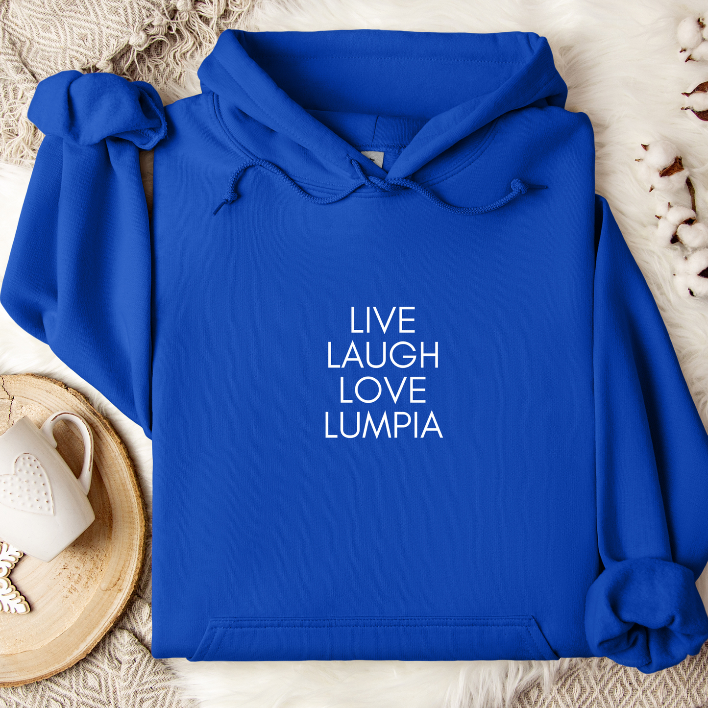 Filipino Hoodie Love Lumpia Embroidered Merch