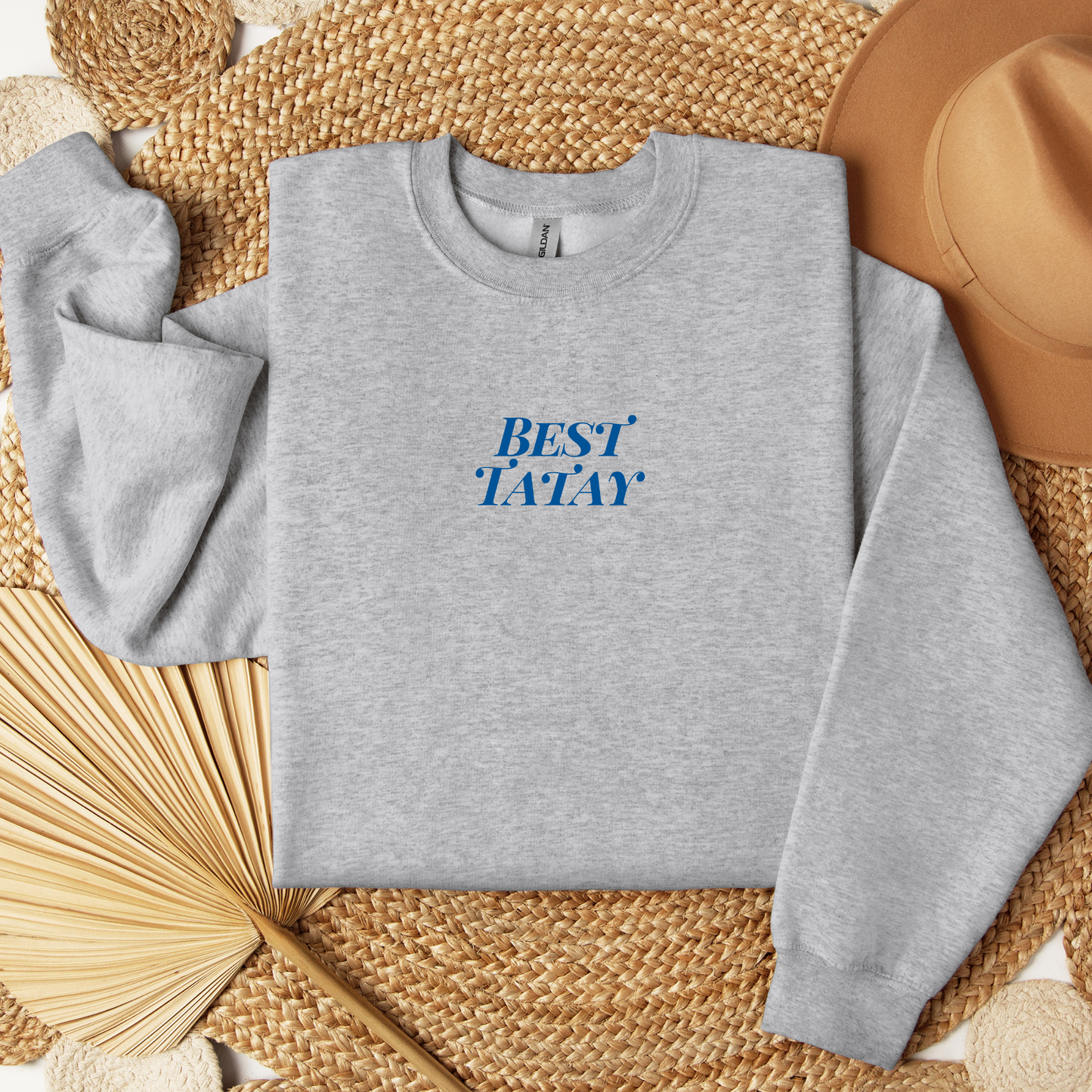 Best Tatay Filipino Father's Day Gift Embroidered Sweatshirt