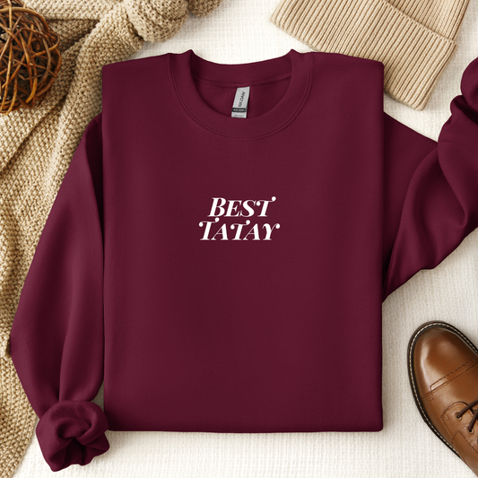 Best Tatay Filipino Father's Day Gift Embroidered Sweatshirt
