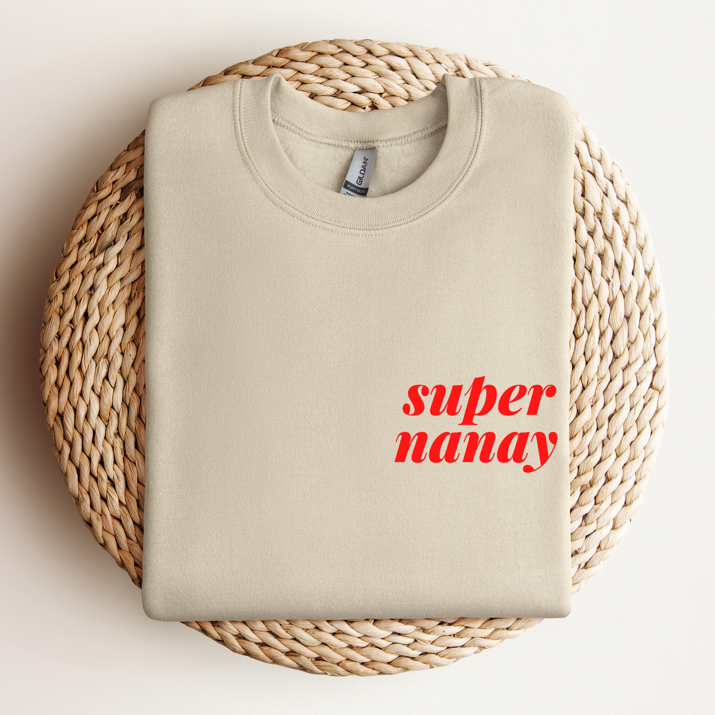 Filipino Sweatshirt Crew Neck Super Nanay Best Mom Embroidered Mother's Day Gift Image 2