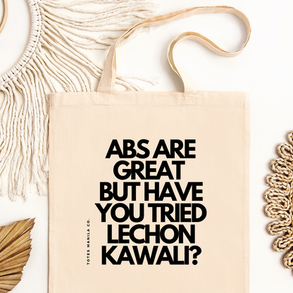 Filipino Food Abs Are Great But Lechon Kawali Funny Tote Bag main image