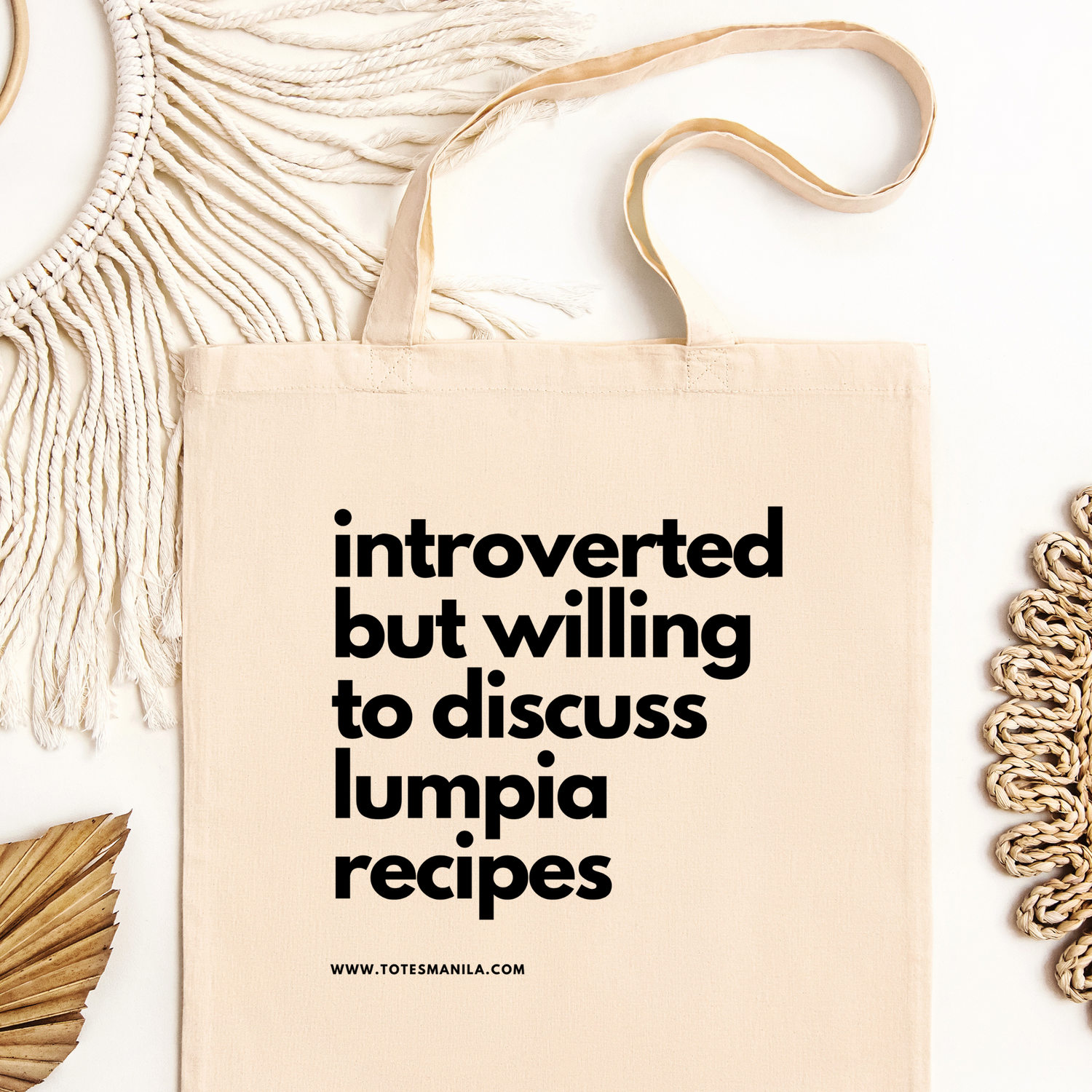 Filipino Introverted But Willing To Discuss Lumpia Recipes Tote Bag main image