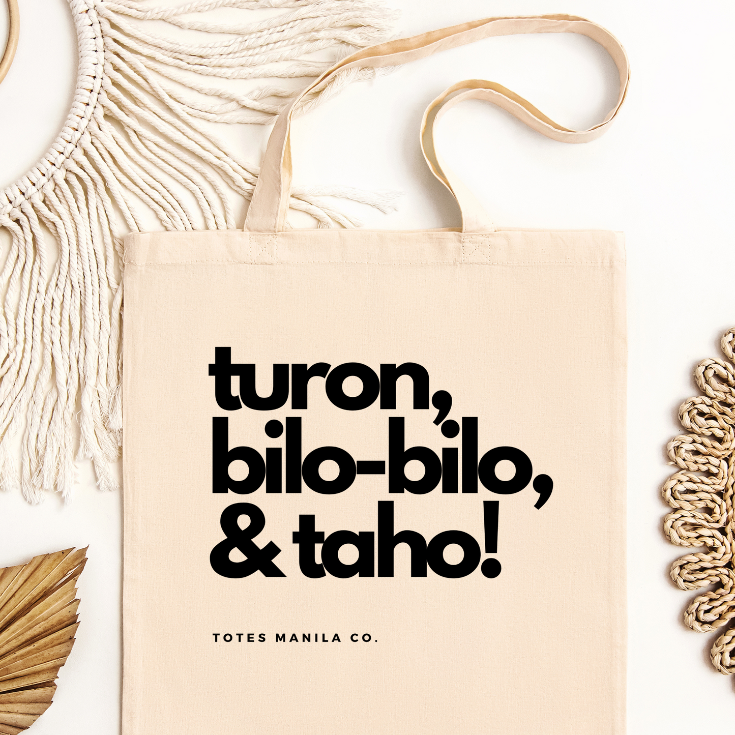 Filipino Food Turon, Bilo-bilo, & Taho! Meryenda Tote Bag main image