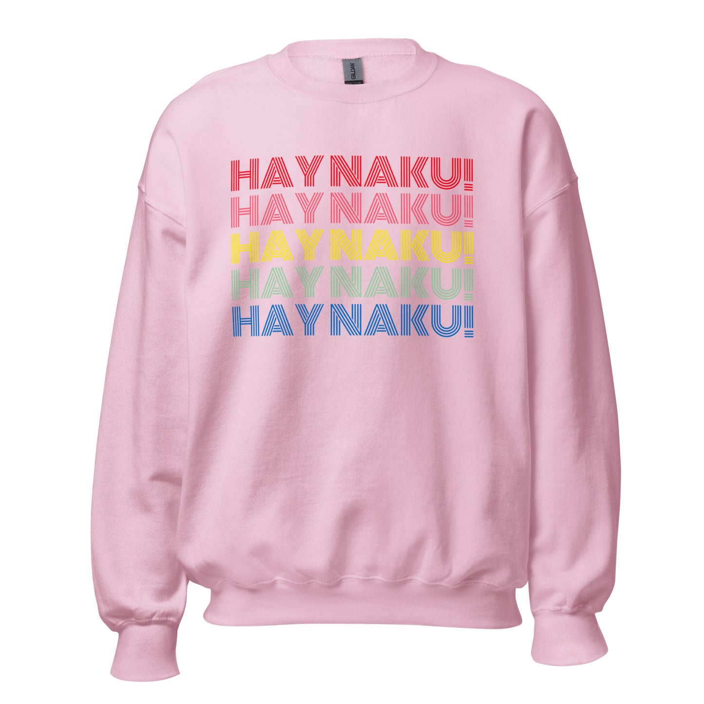 Filipino Sweatshirt Hay Naku Funny Crew Neck in Pink