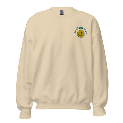 Filipino Sweatshirt Coolest Tito Smiley Embroidered Crew Neck