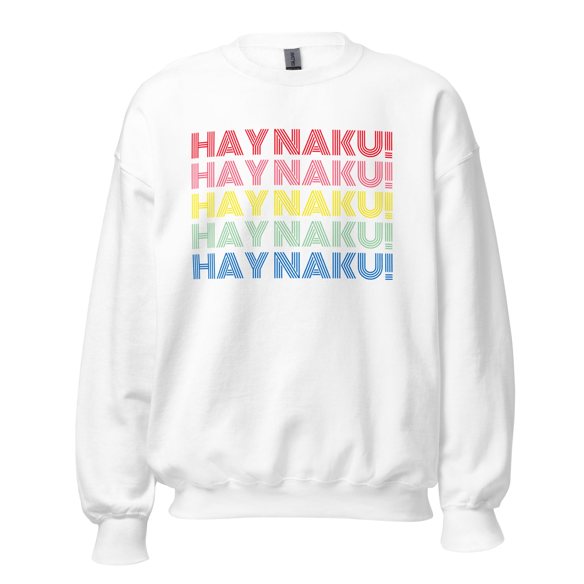 Filipino Sweatshirt Hay Naku Funny Crew Neck in White