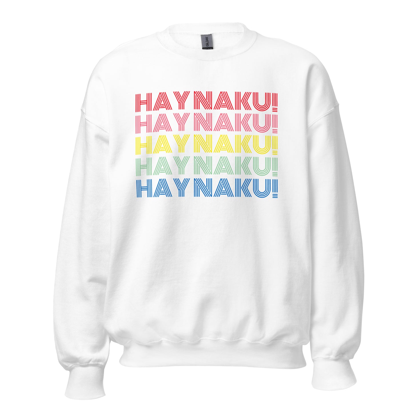 Filipino Sweatshirt Hay Naku Funny Crew Neck in White