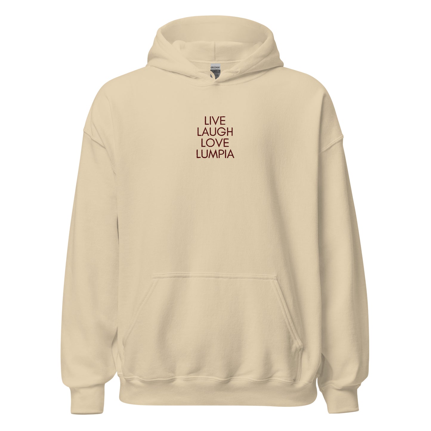 Filipino Hoodie Love Lumpia Embroidered Merch