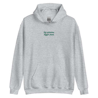 Filipino Hoodie Bigger Pwet Funny Embroidered Merch in Sport Gray