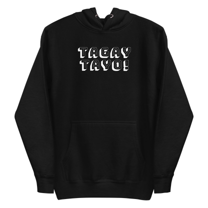 Filipino Hoodie Tagay Tayo! Shots Funny Tagalog Merch in color variant Black