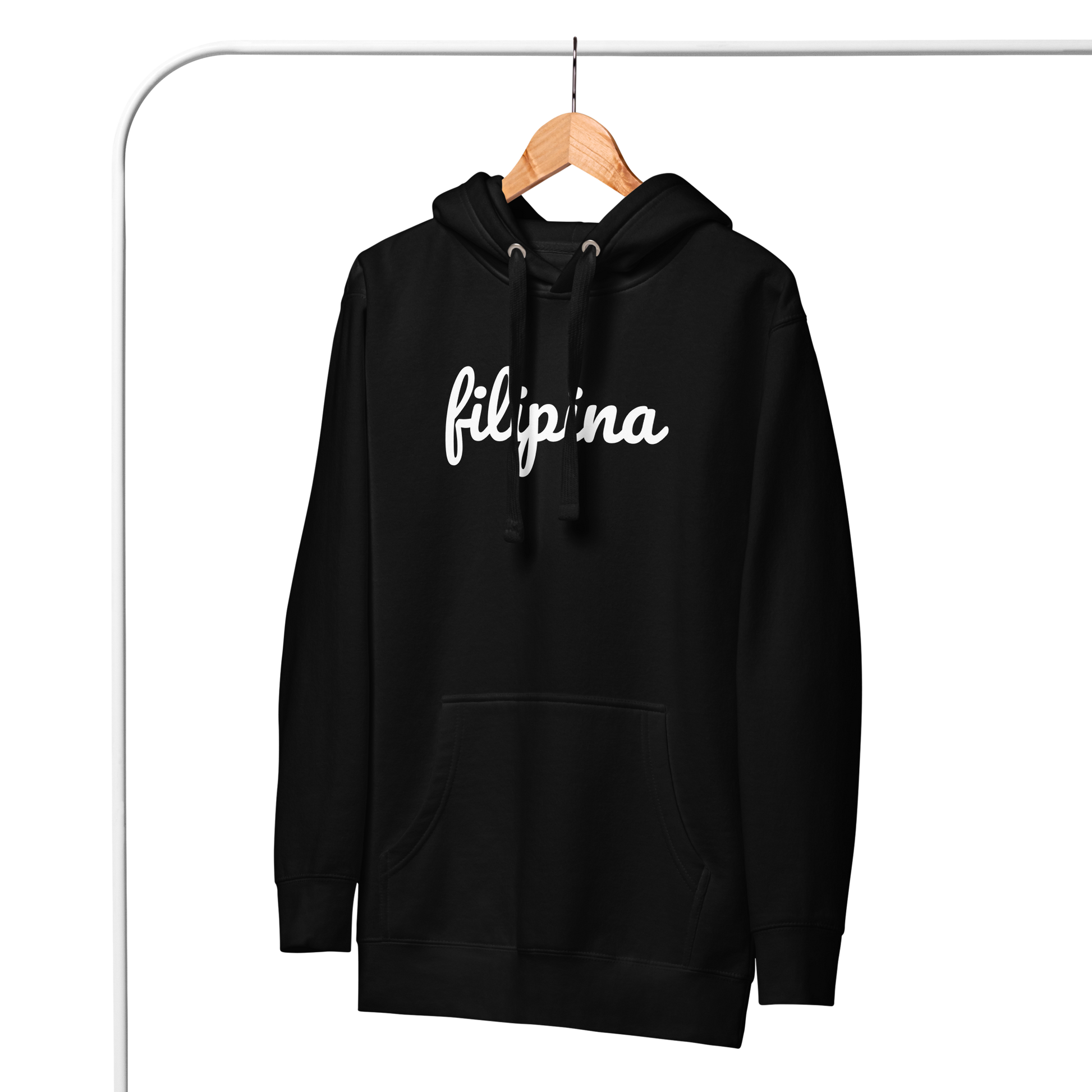 Filipino Hoodie Filipina Statement Merch in color variant Black