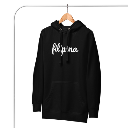 Filipino Hoodie Filipina Statement Merch in color variant Black