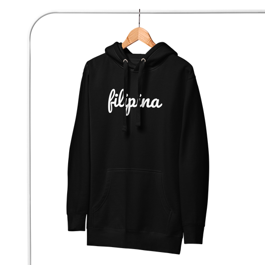 Filipino Hoodie Filipina Statement Merch in color variant Black