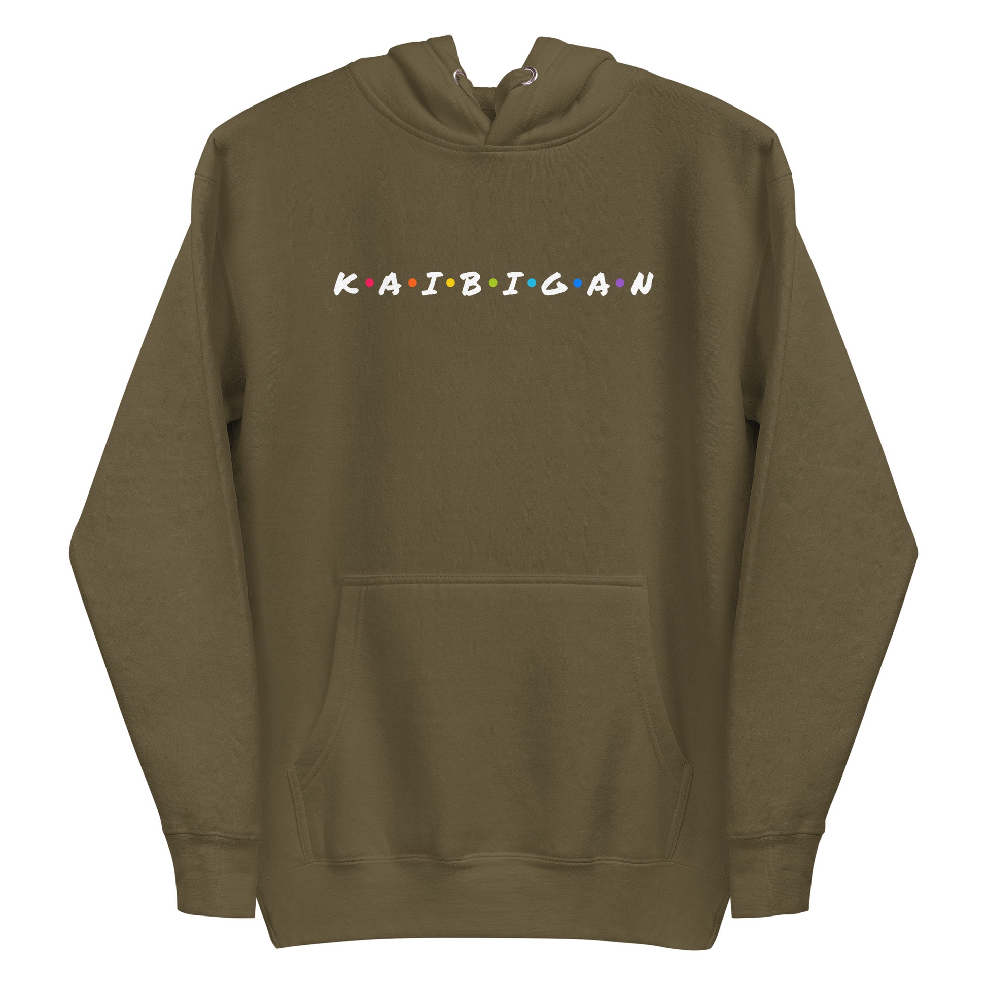 Filipino Hoodie Kaibigan Friends Merch in color variant Military Green