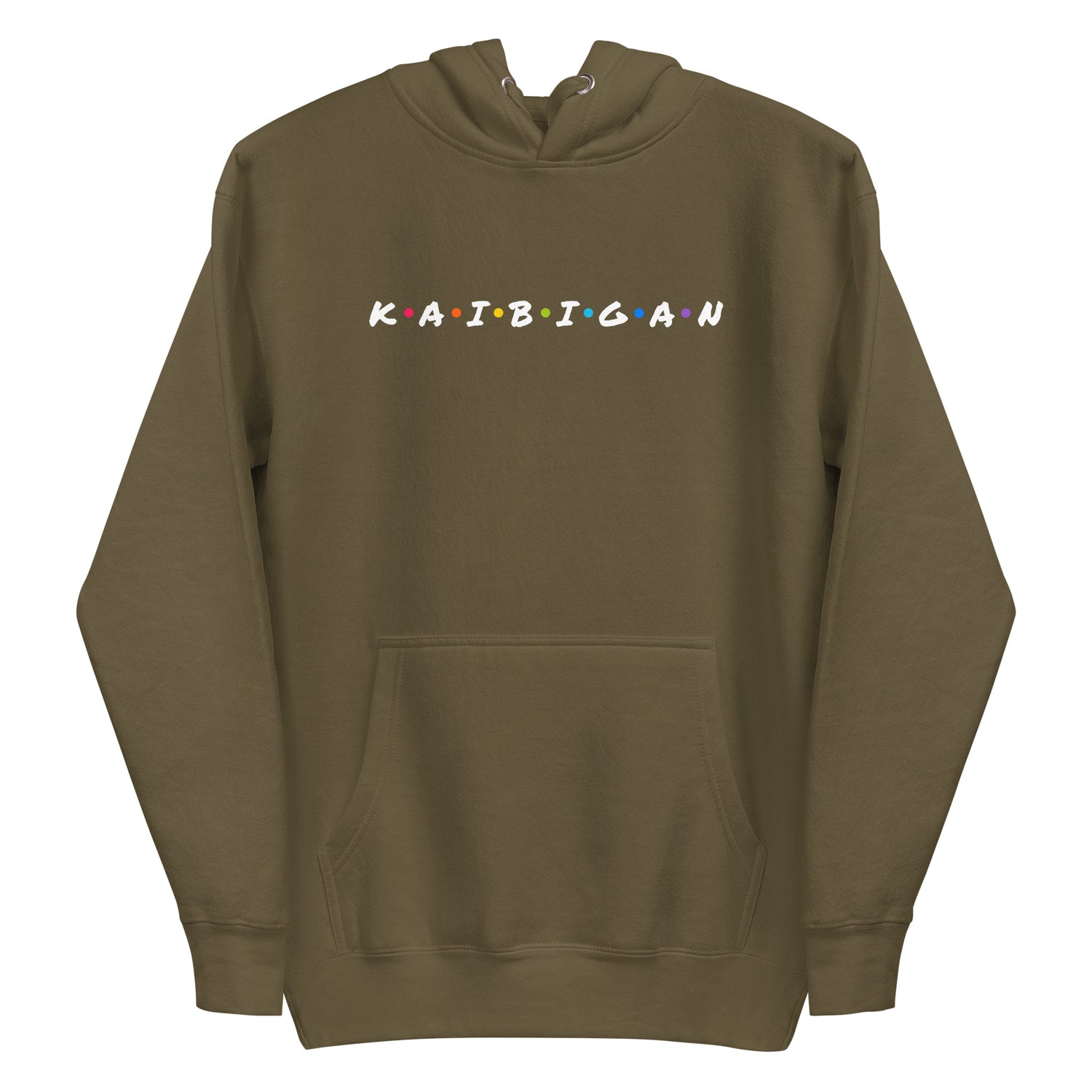 Filipino Hoodie Kaibigan Friends Merch in color variant Military Green