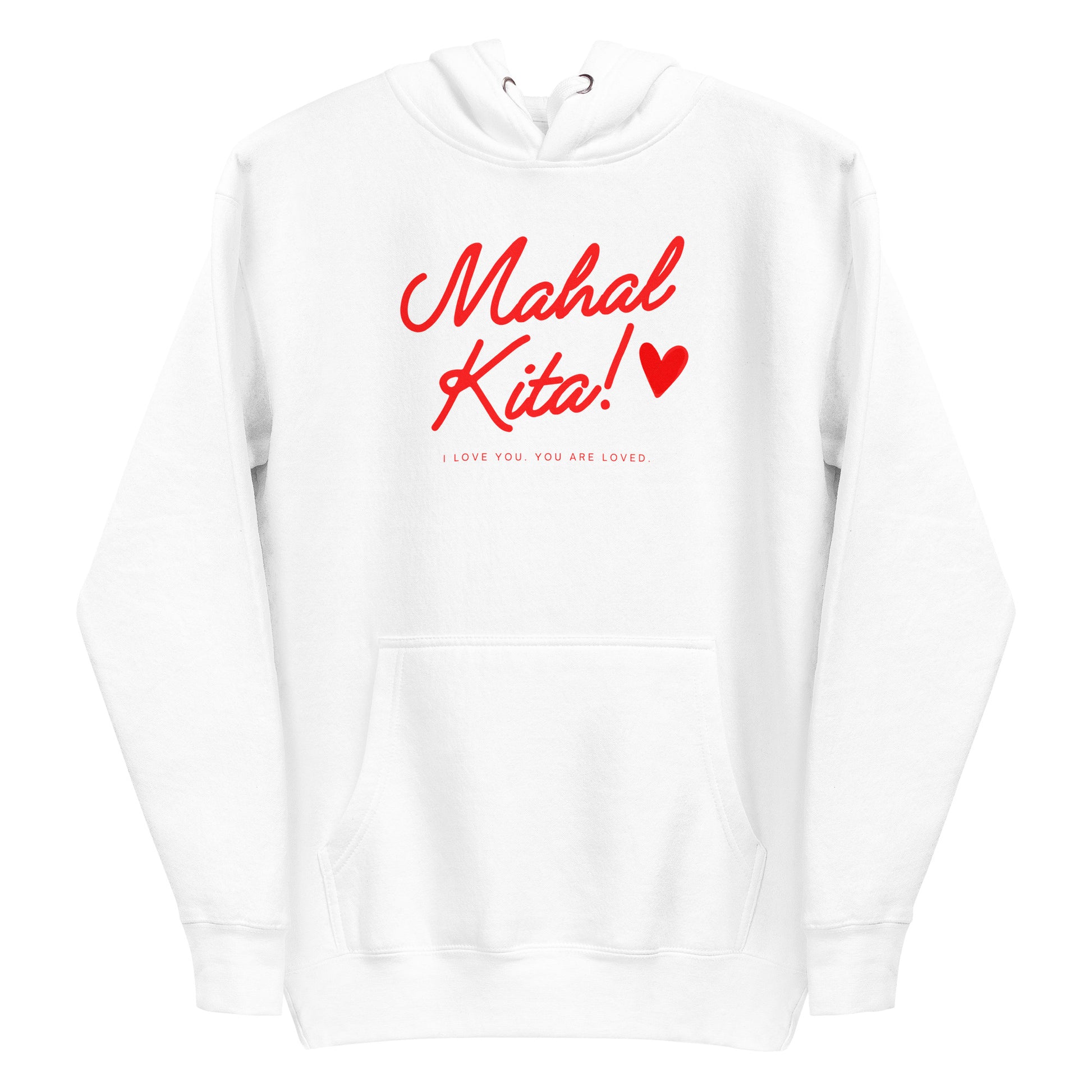 Filipino Hoodie Mahal Kita I Love You Tagalog in variant White Image 1