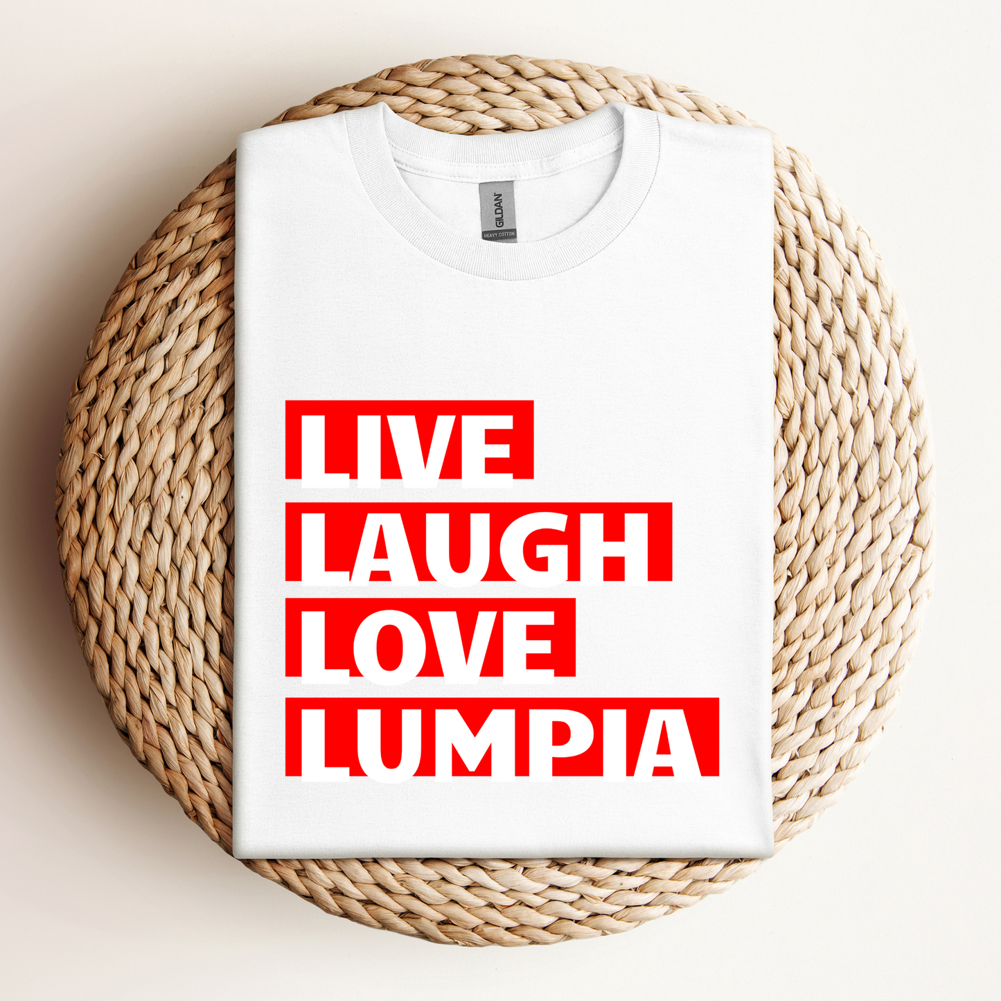 Filipino Shirt Lumpia Live Laugh Love Funny Pinoy Food Merch