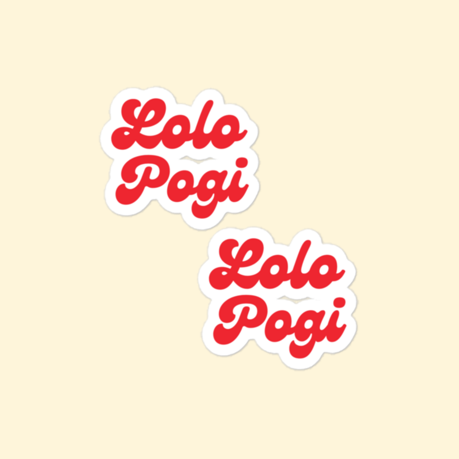 Filipino Tagalog Stickers Lolo Lola Nanay Tatay Tita Tito Pinoy Decal in variant Lolo Pogi