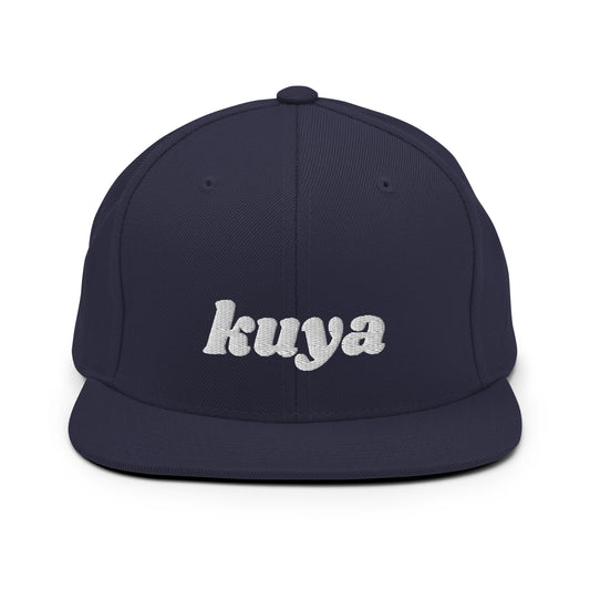 Custom Order: Kuya Embroidered Snapback Cap