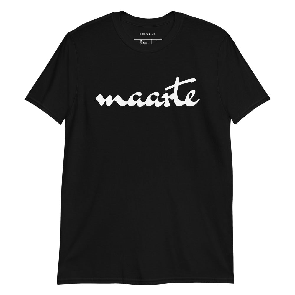 Filipino Shirt Maarte Statement Funny Tagalog Merch in color variant Black