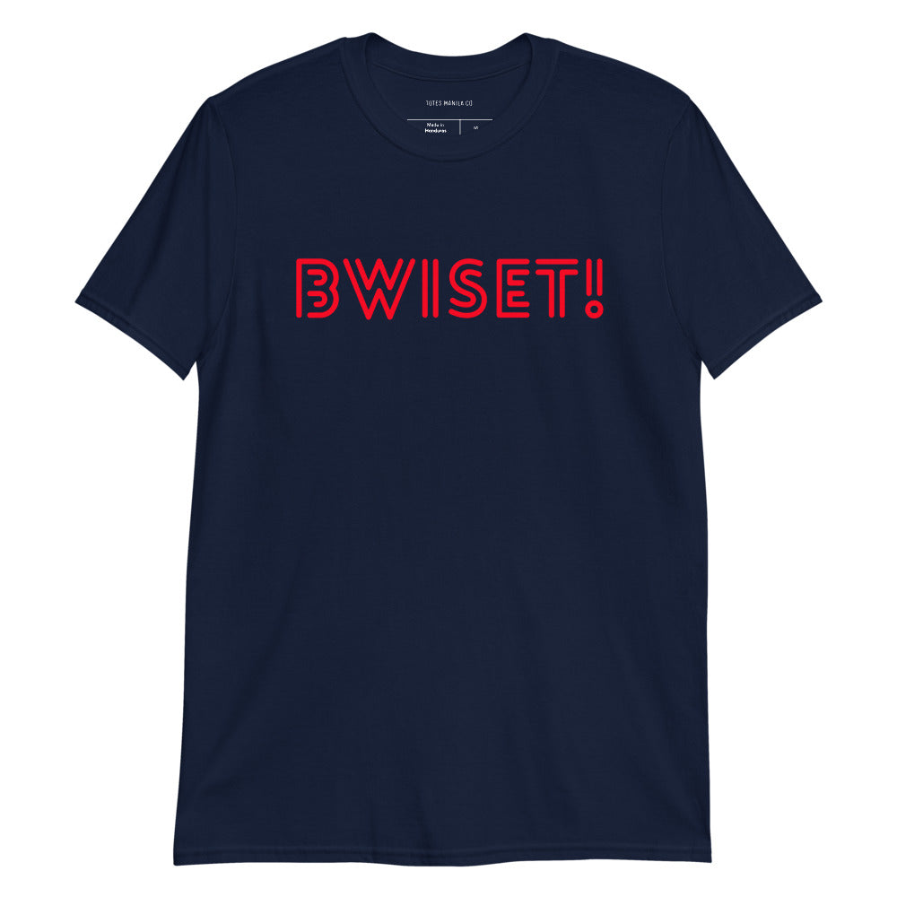 Filipino Shirt Bwiset! Tagalog Funny Merch in color variant Navy