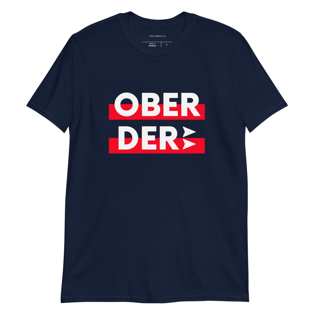 Filipino Shirt Ober Der Over There Funny Merch in color variant Navy