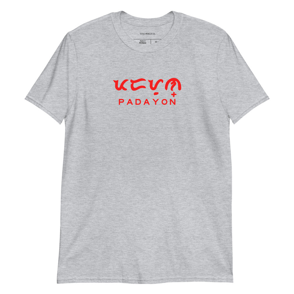 Filipino Baybayin Padayon Carry On Merch in color variant Gray