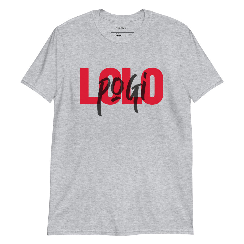 Filipino Shirt Grandfather Lolo Pogi Father's Day Gift Merch in color variant Gray