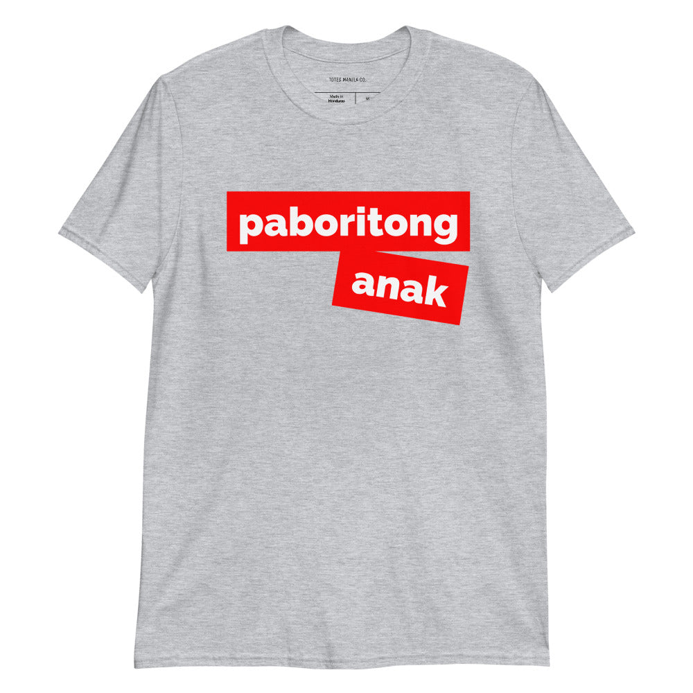 Filipino Shirt Paboritong Anak Favorite Child Funny Tagalog Merch in color variant Gray
